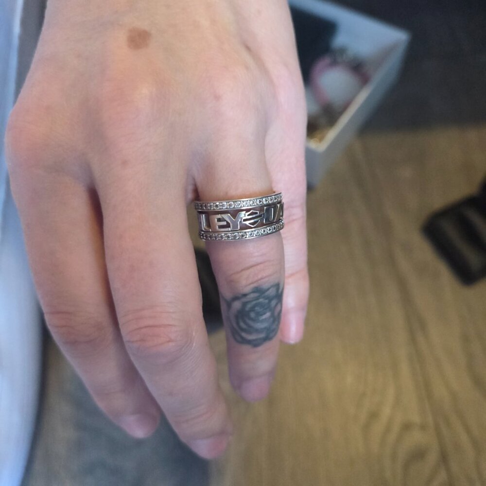 Harley-Davidson Sterling Silver Stackable 3 Rings - image 4